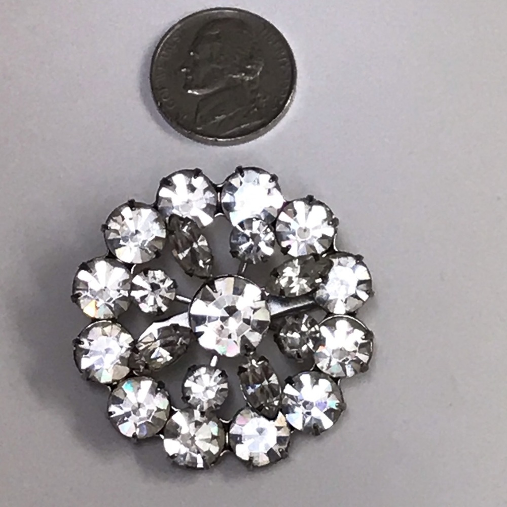 VTG Rhinestone Pin - Picture 5 of 8